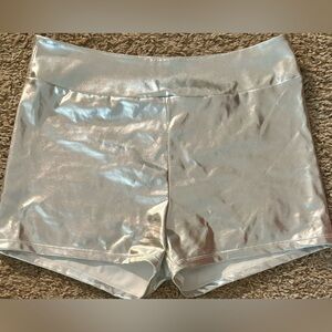 NWT Kepblom Womens Metallic Booty Shorts High Waisted Shiny Size Med. No flaws